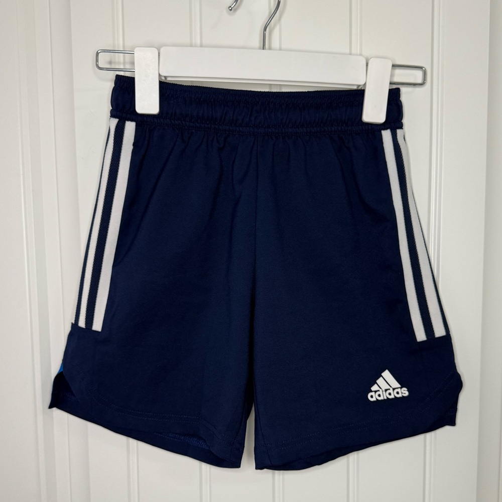 Adidas Kids Dark Blue Athletic Shorts